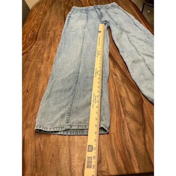 Kensie The Kaya High Rise Wide Leg Jeans Denim Womens Size 8 / 29 Light Blue - Picture 6 of 12